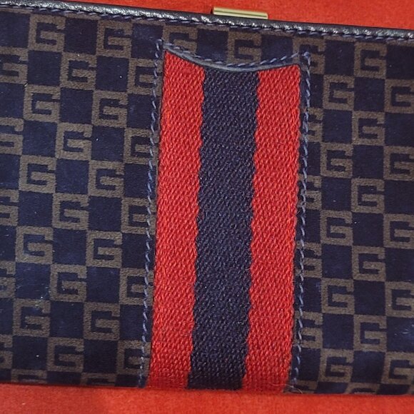 Gucci*Very Rare*Suede & Leather* Sherry Line*Purse/Wallet - Picture 5 of 12
